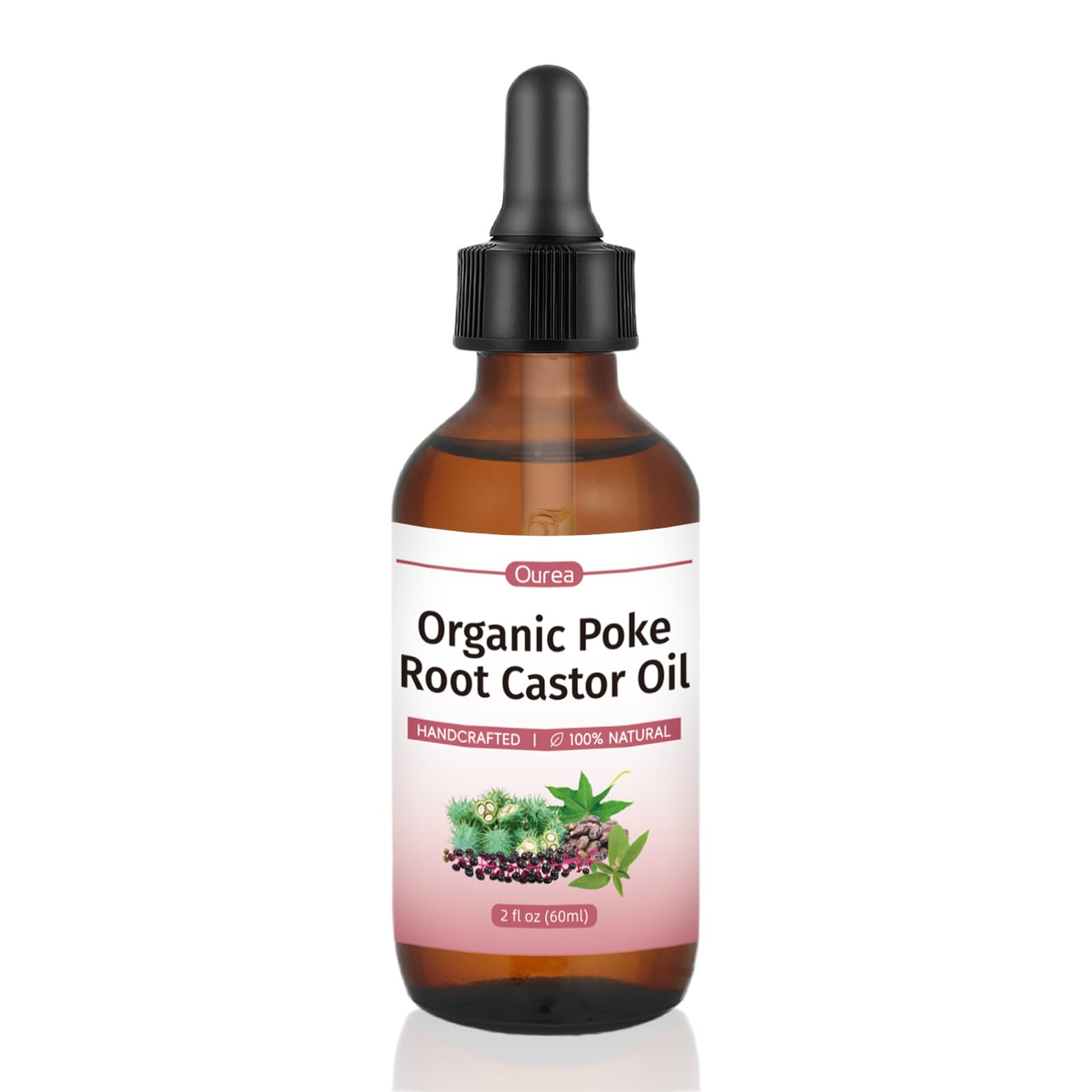 Organic Poke Root Castor Oil – 2 fl oz | Lymphatic Support & Women’s Health