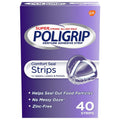 Poligrip Strips 40 Ct – Strong All-Day Denture Adhesive (Value Pack 10)