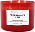Pomegranate Noir Vanilla 3-Wick Soy Candle – 15.8 oz, Aromatherapy