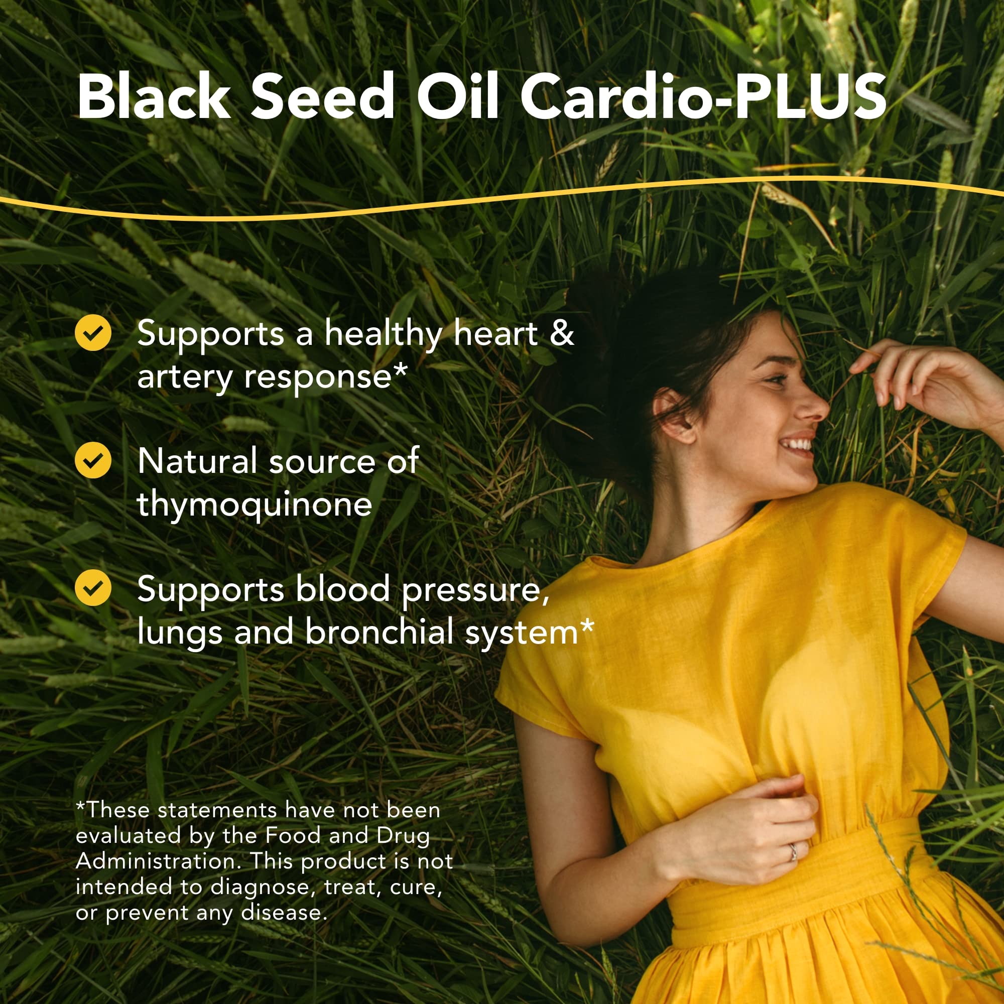 Black Seed Oil Cardio-Plus – Heart Health Support, 8 oz, Non-GMO