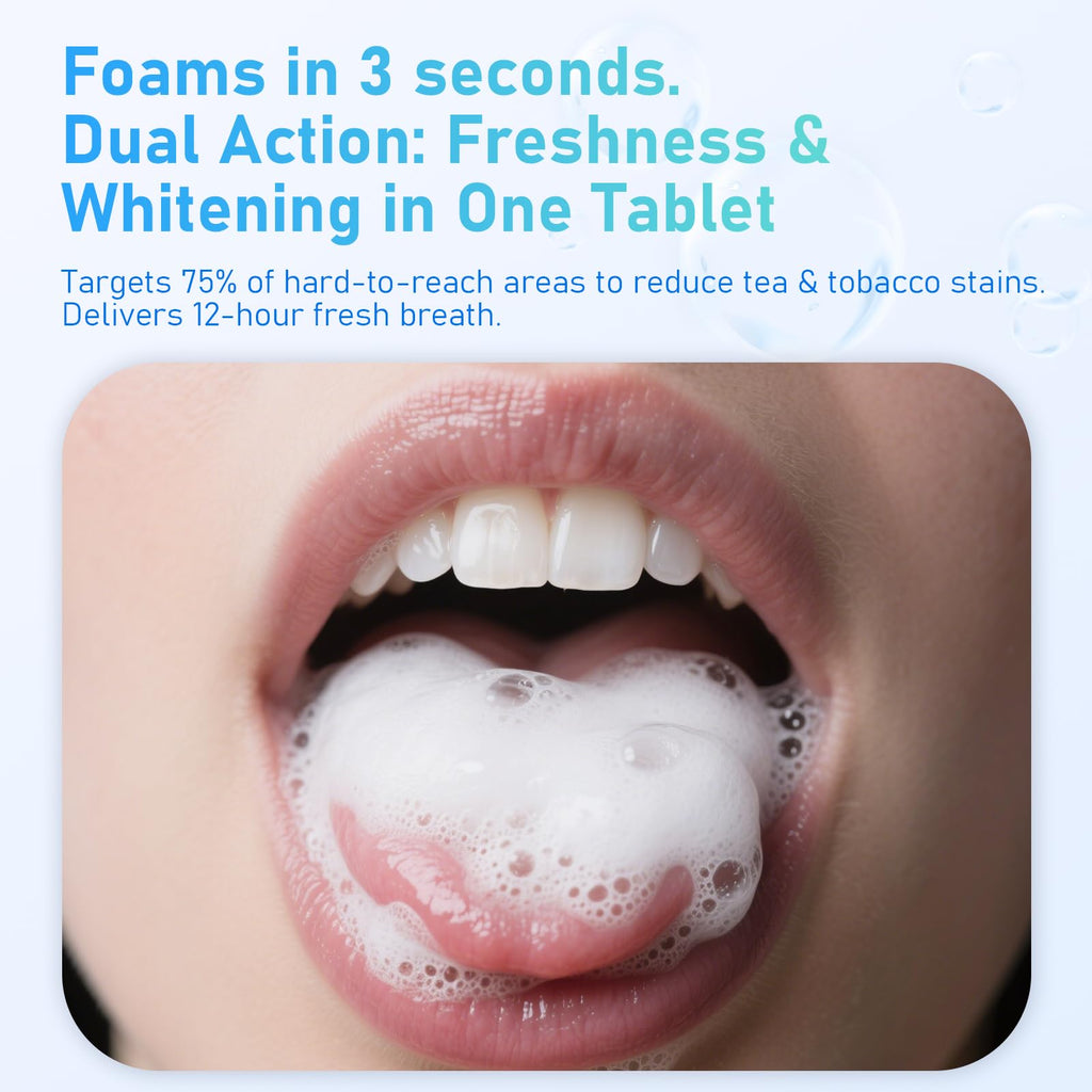 Popboom Probiotic Travel-Size Mouthwash Tablets – Fresh Breath & Whitening (105 Tablets)