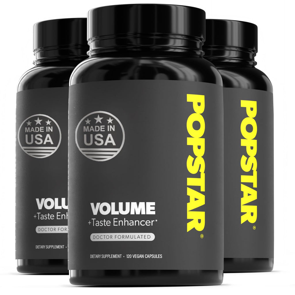 POPSTAR Labs Semen Volume Booster – Doctor Formulated, Vegan & Organic (360 capsules)