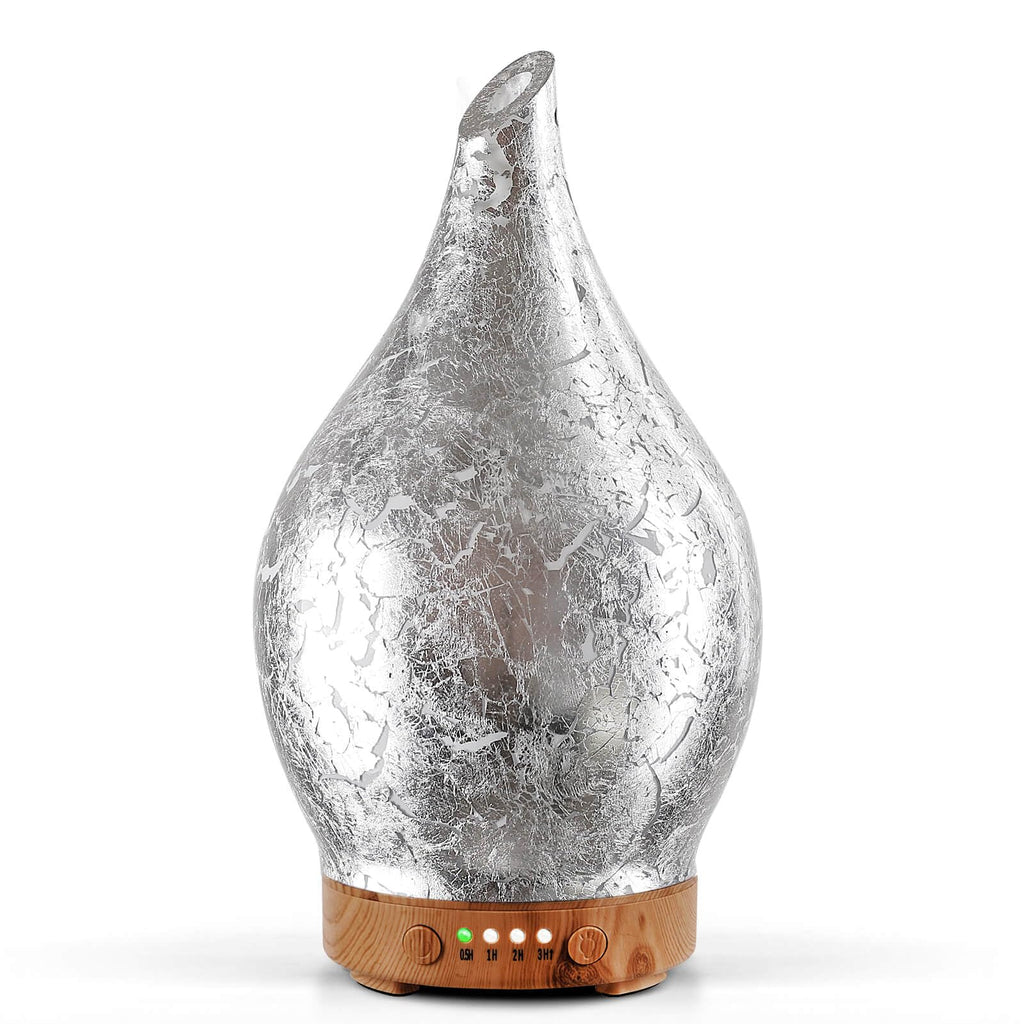 Porseme 150ml Glass Essential Oil Diffuser | Ultrasonic Humidifier, Auto Shut-Off