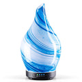 Porseme 150ml Glass Essential Oil Diffuser – Color-Changing Ultrasonic Humidifier (Blue Ink)