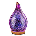 Porseme 280ml Essential Oil Diffuser – 3D Hand-Blown Glass, Ultrasonic Cool Mist, 7-Color LED, Auto Shut-Off