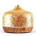 Porseme 500ml Gold Plated Glass Diffuser - Aromatherapy Ultrasonic Humidifier