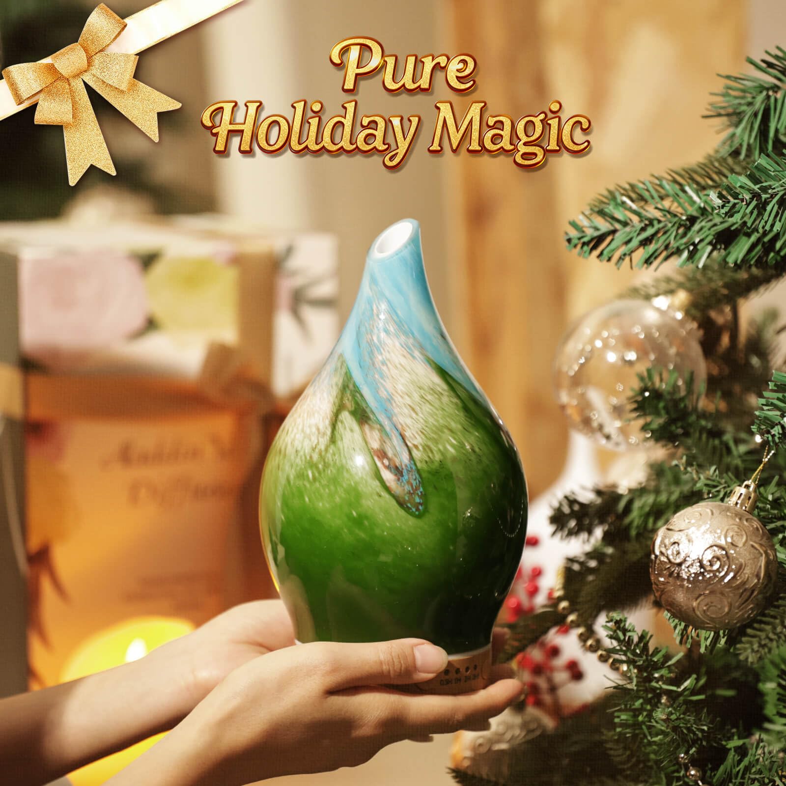 Porseme 150ml Glass Color-Changing Diffuser - Blue Grass