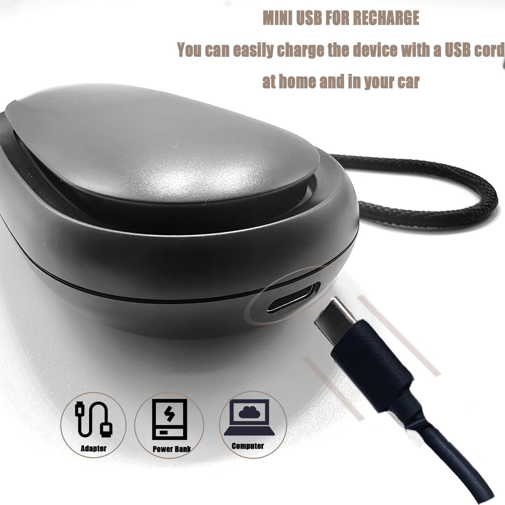 Portable Waterless Essential Oil Diffuser — Battery-Operated, Travel-Sized (Black) for Car, Home & Office