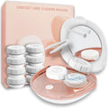 Portable Ultrasonic Contact Lens Cleaner with USB Charger & Soak Case Kit (White)