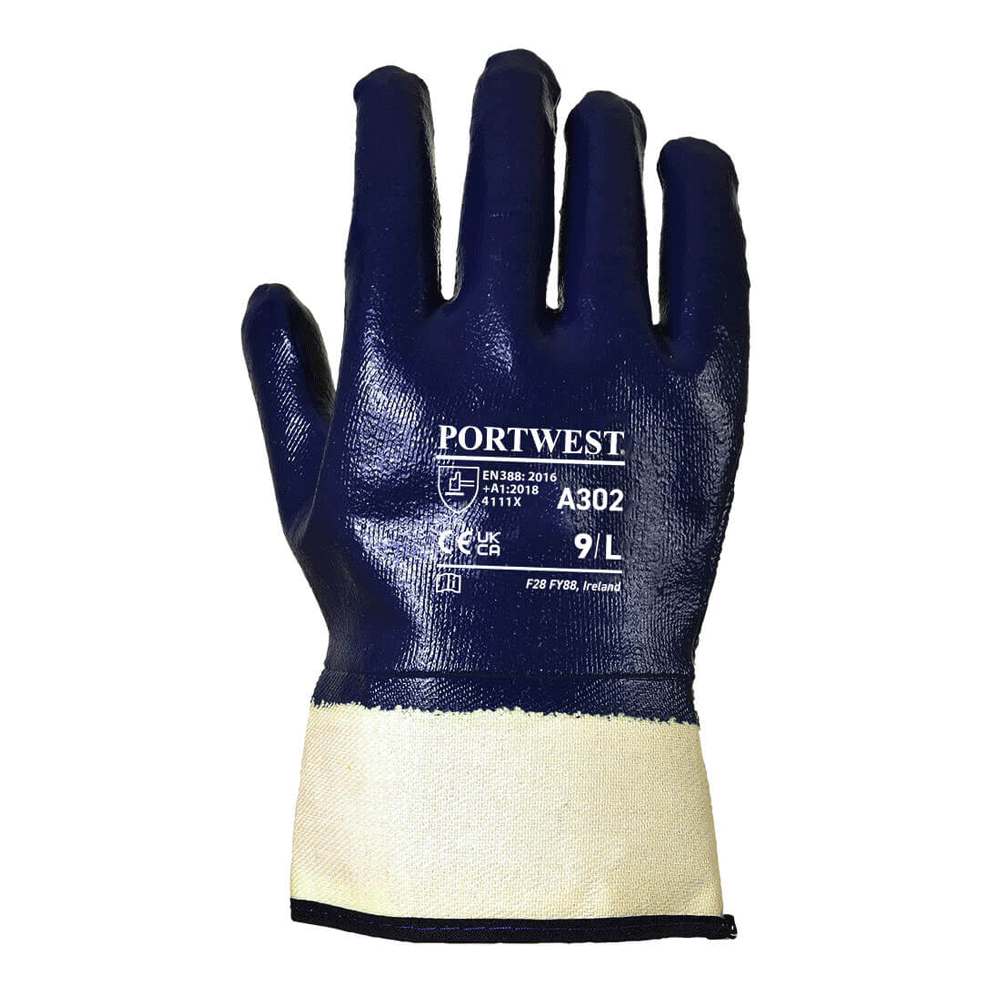 Portwest A302 Fully Dipped Nitrile Safety Cuff