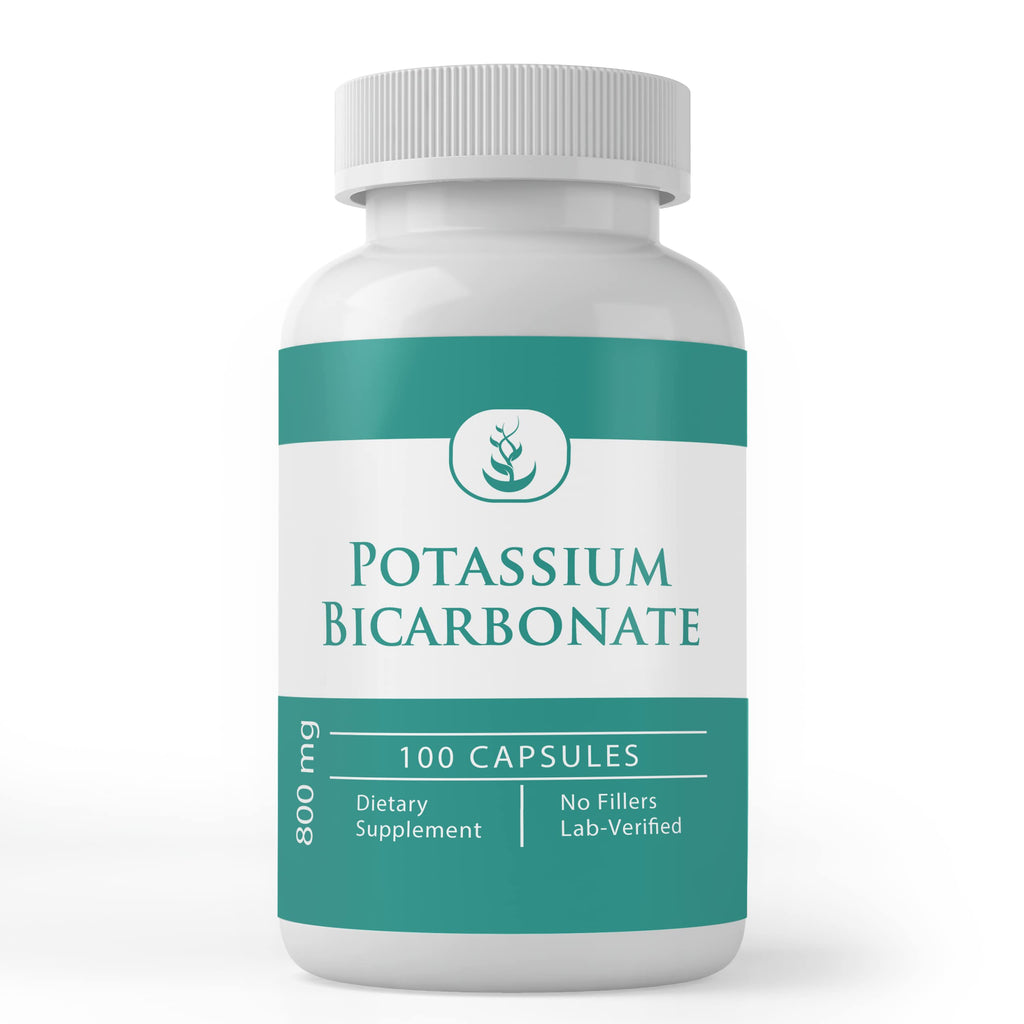 Potassium Bicarbonate Capsules – Pure Original Ingredients | 100 Capsules | Lab Verified