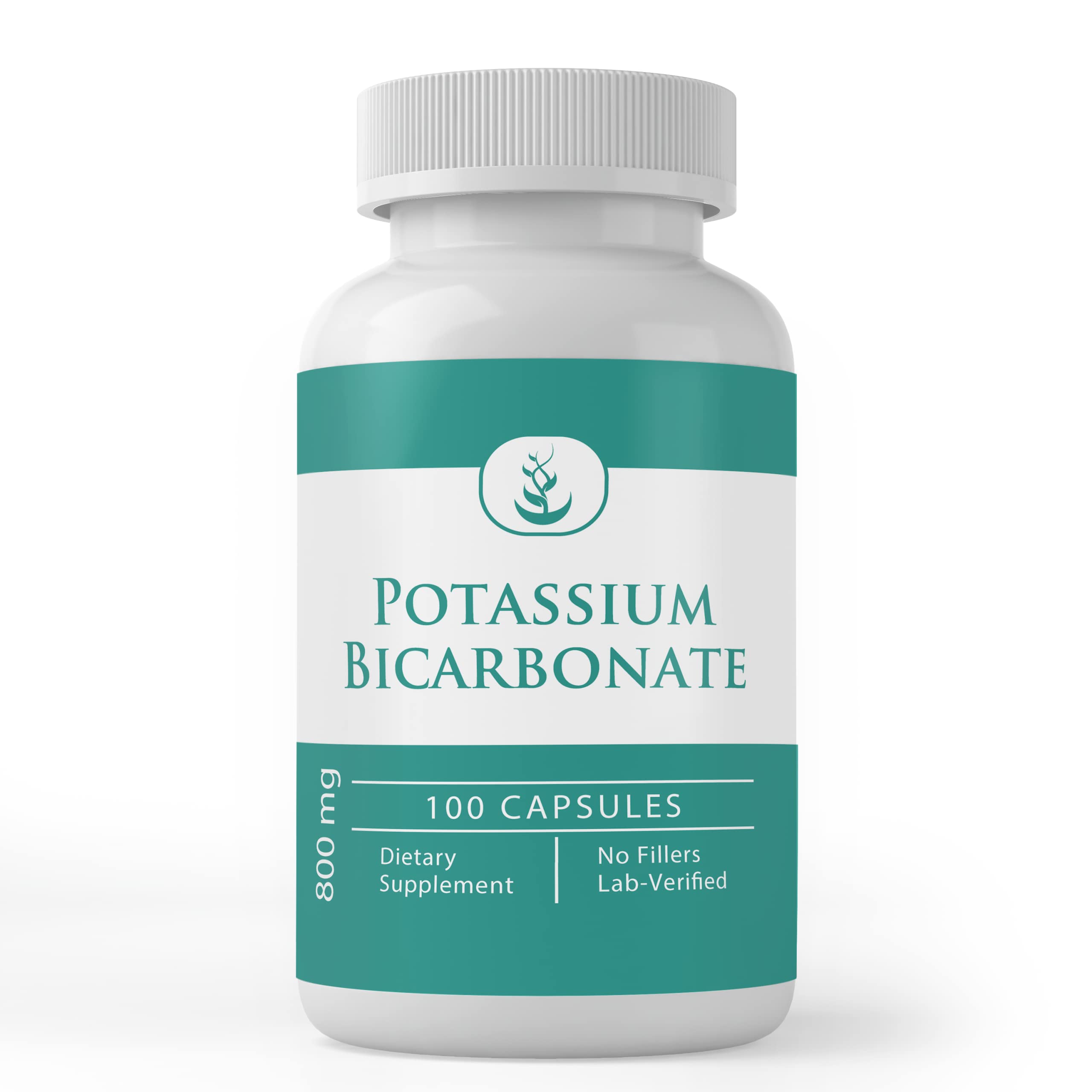 Potassium Bicarbonate Capsules – Pure Original Ingredients | 100 Capsules | Lab Verified