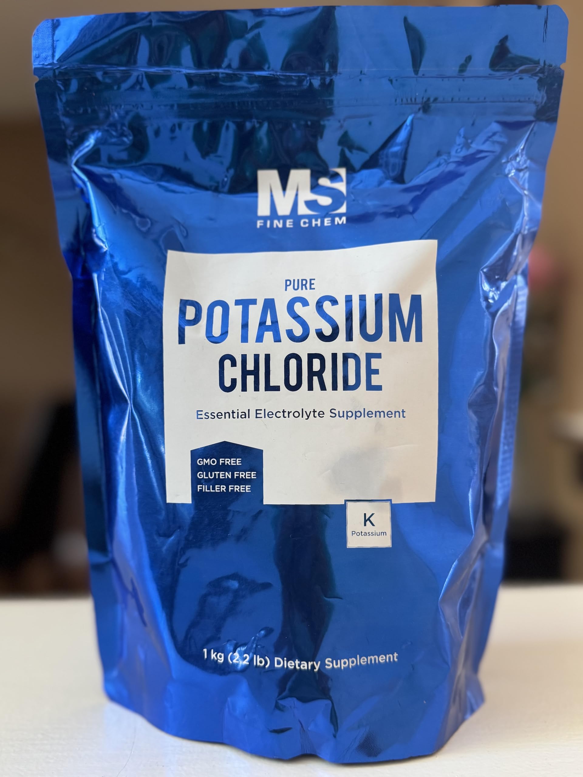 Potassium Chloride Powder 1 KG | Salt Substitute & Hydration Electrolyte Supplement