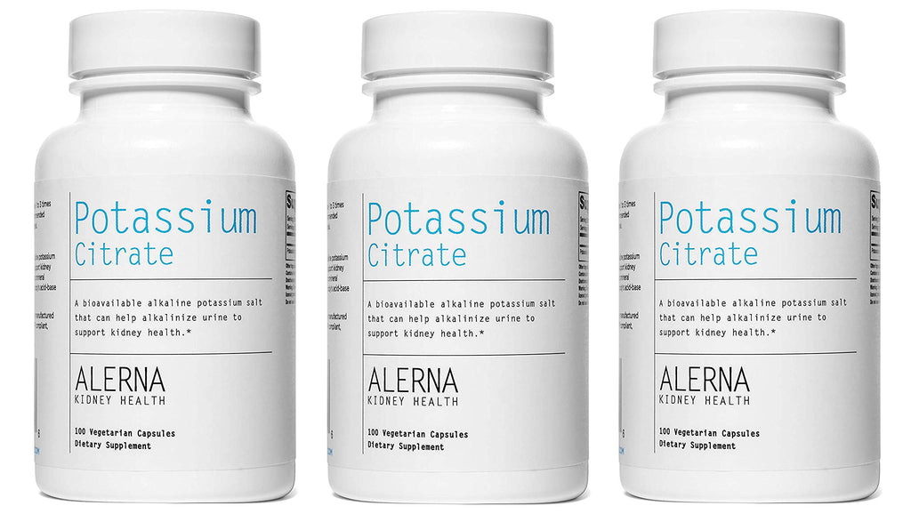 Potassium Citrate 99 mg - Supports Electrolyte Balance & Kidney Health | 300 Veg Capsules (Pack of 3)
