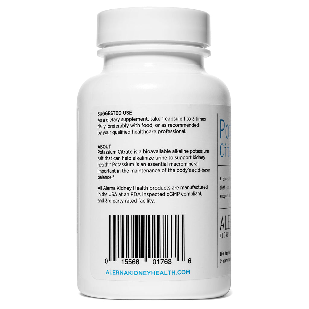 Potassium Citrate 99 mg - Supports Electrolyte Balance & Kidney Health | 300 Veg Capsules (Pack of 3)