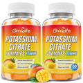Potassium Citrate Gummies - 1200mg Potassium per Serving | Vegan Mango Flavor Gummies for Adults & Kids (120 Count)