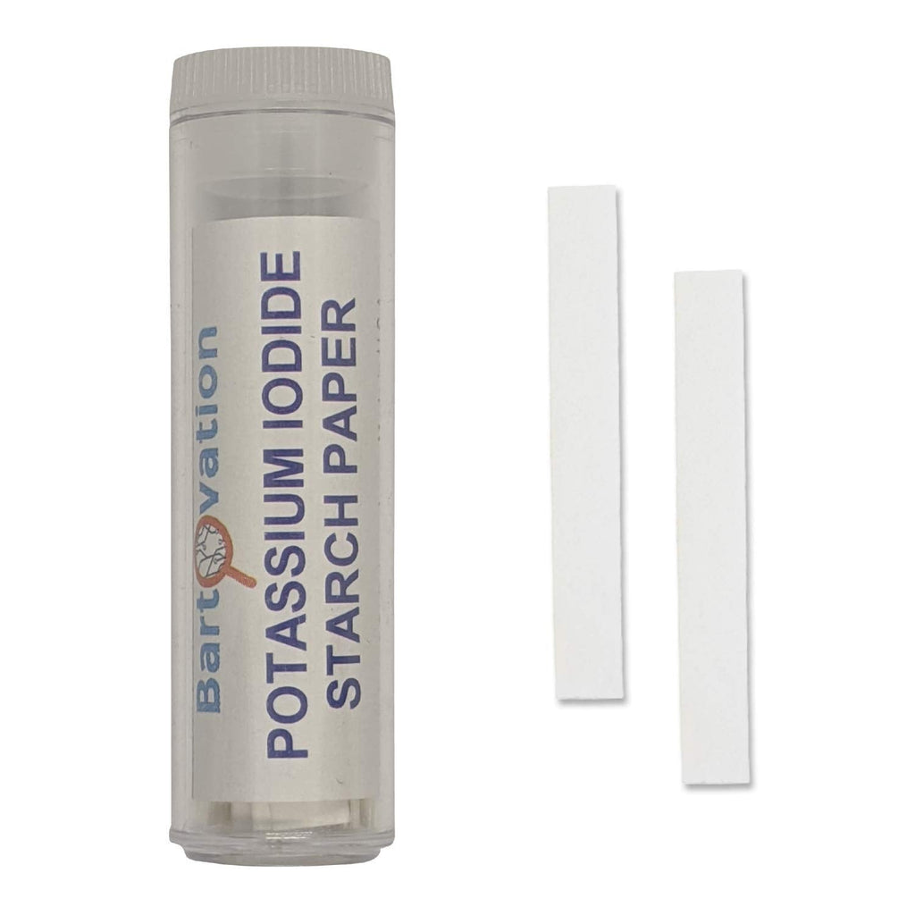 Potassium Iodide Starch Oxidizer Test Paper – Vial of 100 Strips for Chlorine, Iodine & Peroxide Detection