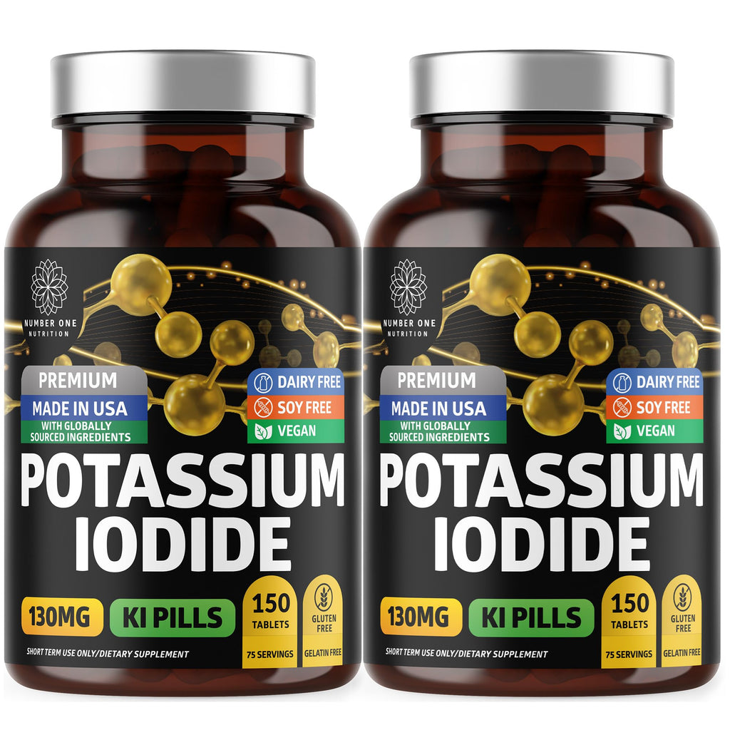Premium Potassium Iodide Tablets – 130 mg/Serving, 300 Count