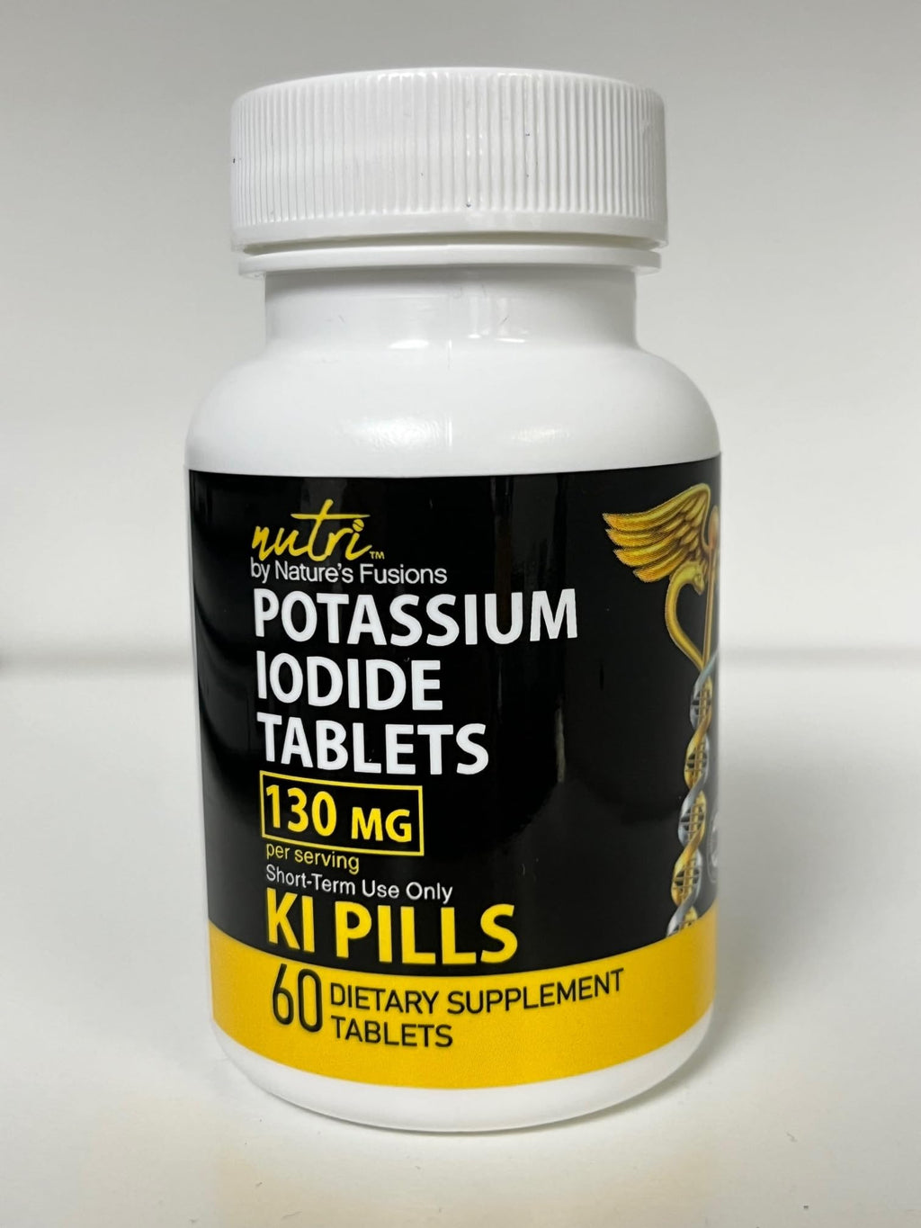 Potassium Iodide Tablets 130 mg – 60 Tablets | 10 Year Shelf-Life (2034–2035) | Ki Pills | Yoduro de potasio | NSF cGMP Certified | 3rd Party Tested
