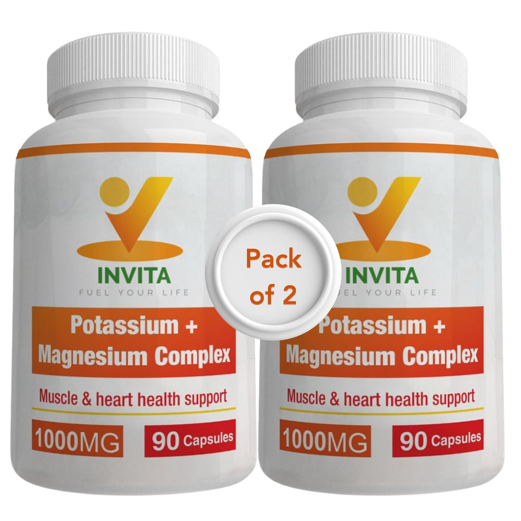 Potassium Magnesium Complex 1000 mg | High-Absorption Magnesium & Potassium Supplement for Leg & Muscle Recovery