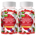 Potassium Magnesium Gummies with Magnesium Glycinate, B6, D3 - 120 Strawberry Gummies