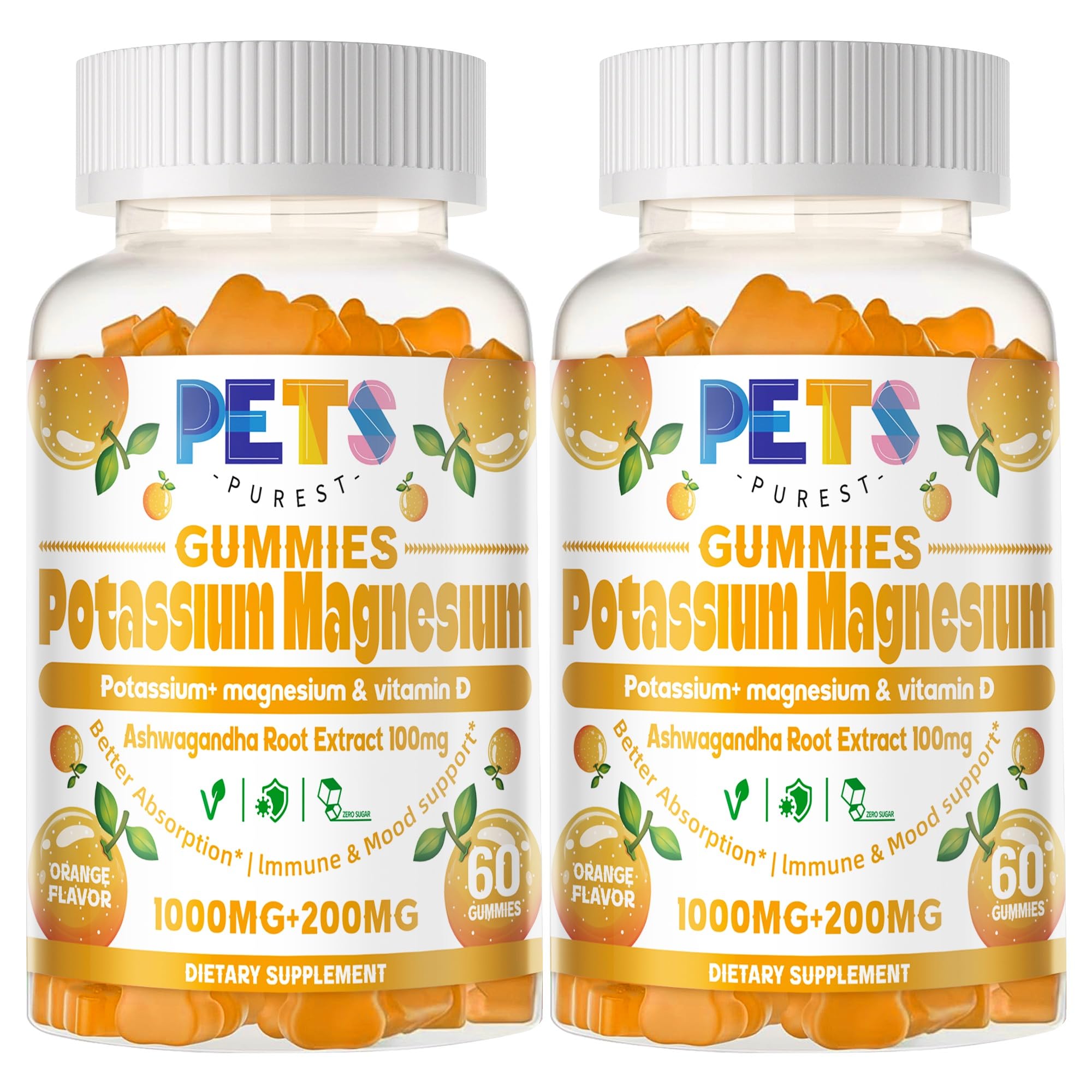 Potassium Magnesium Gummies with Magnesium Glycinate & Omega-3
