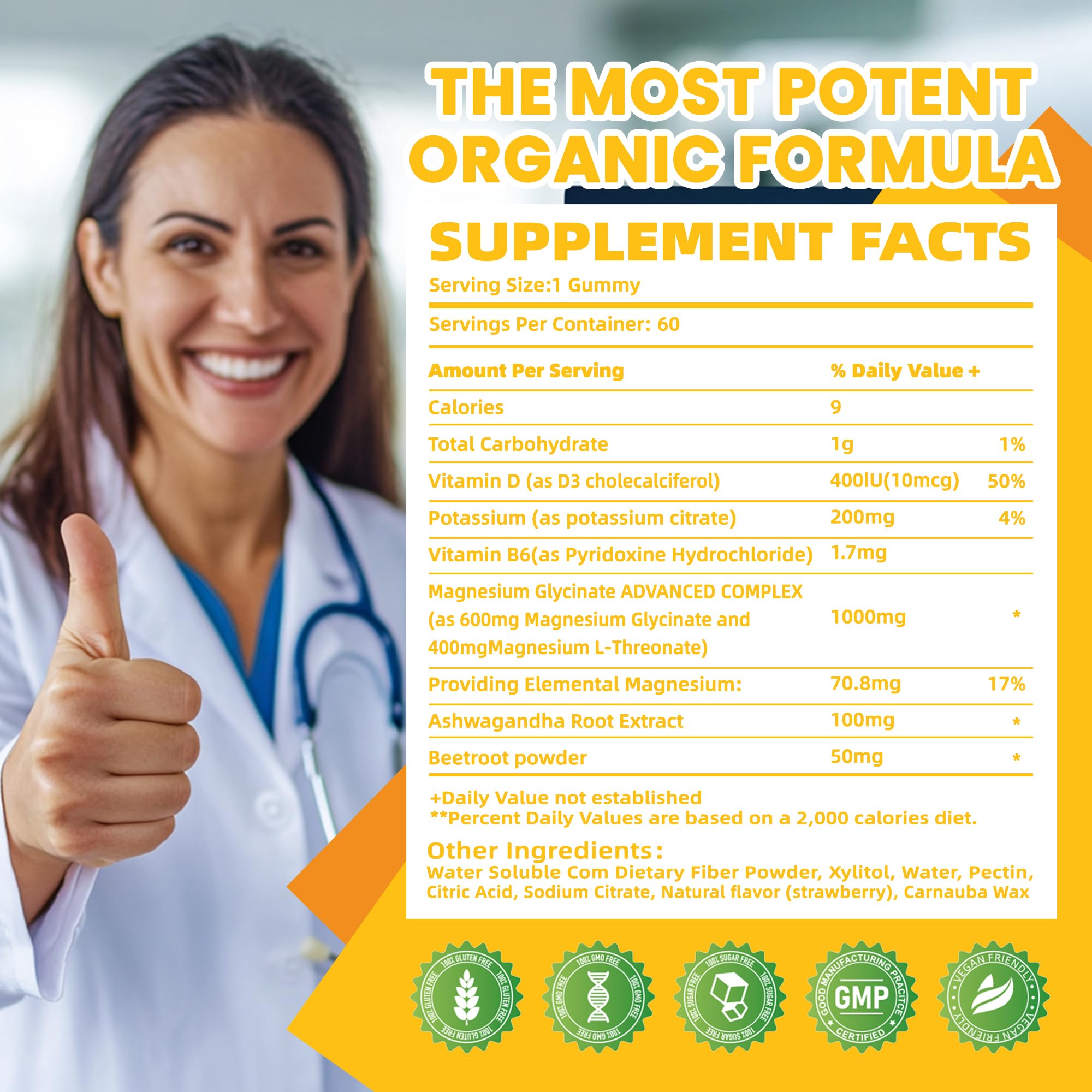 Potassium Magnesium Gummies with Magnesium Glycinate & Omega-3