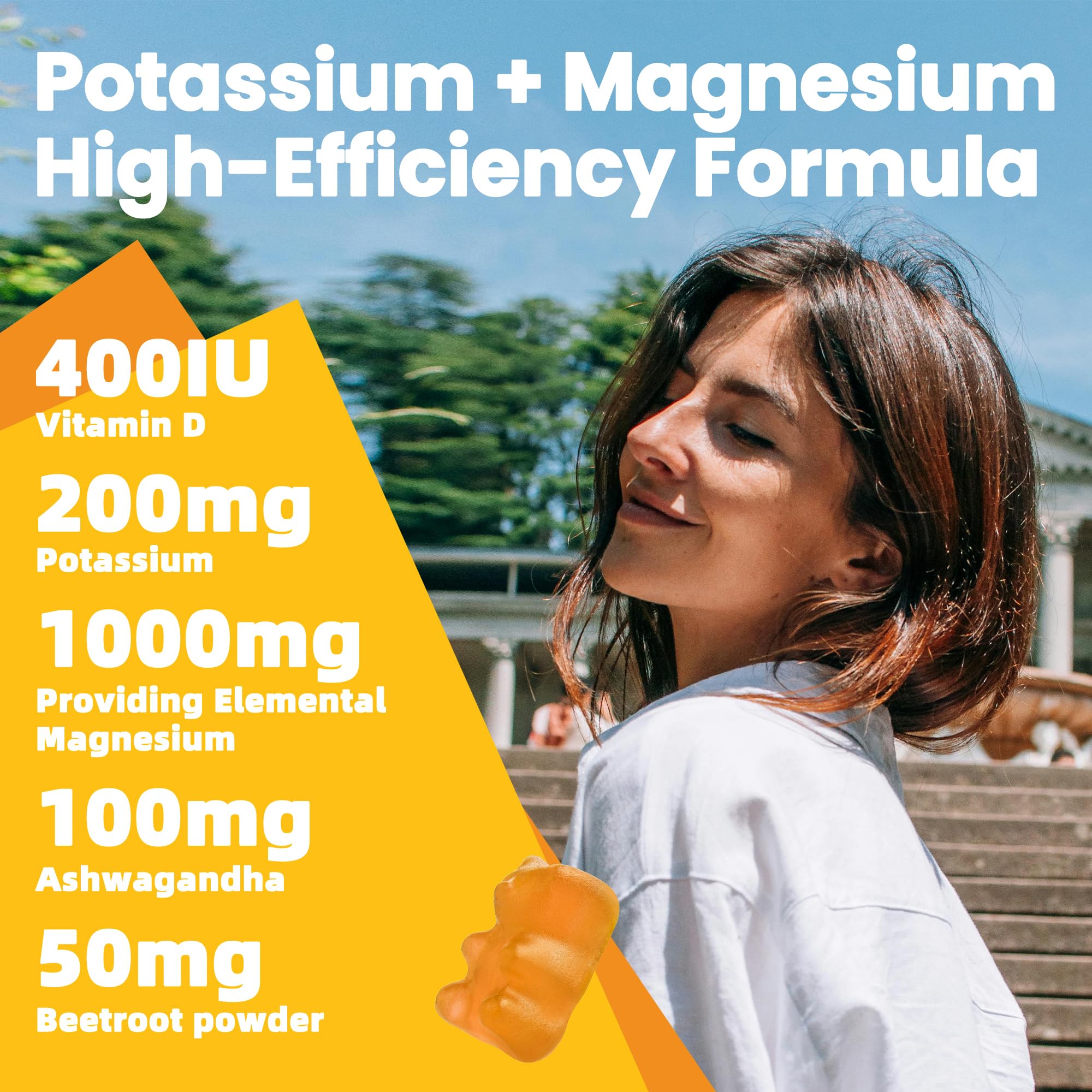 Potassium Magnesium Gummies with Magnesium Glycinate & Omega-3