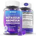 Potassium Magnesium Gummies – Ashwagandha, Magnesium Glycinate, B6 & B12, Potassium Citrate | Sugar-Free Electrolyte Gummies for Leg Cramps and Muscle (1 Pack)