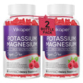 Potassium Magnesium Gummies 1200 mg for Adults | Sugar-Free High Absorption Magnesium Glycinate 180 Count