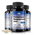 Potassium Magnesium Supplement 1000mg - High Absorption Mg + Potassium + Zinc | 90 Capsules