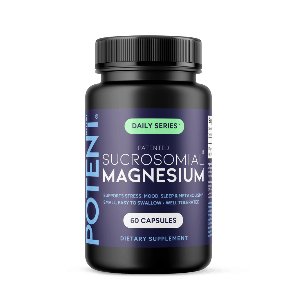Potent Nutri Sucrosomial Magnesium – 245 mg in Two Capsules, 60 Vegan Safe, Made in USA