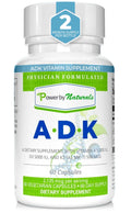 Power By Naturals ADK Vitamin Supplement 60 Capsules - High Potency A D3 K2 5000 IU