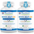 Power By Naturals Methyl Multi One – Iron-Free Methylated Multivitamin for Energy & MTHFR Support (60 capsules, 2-pack)