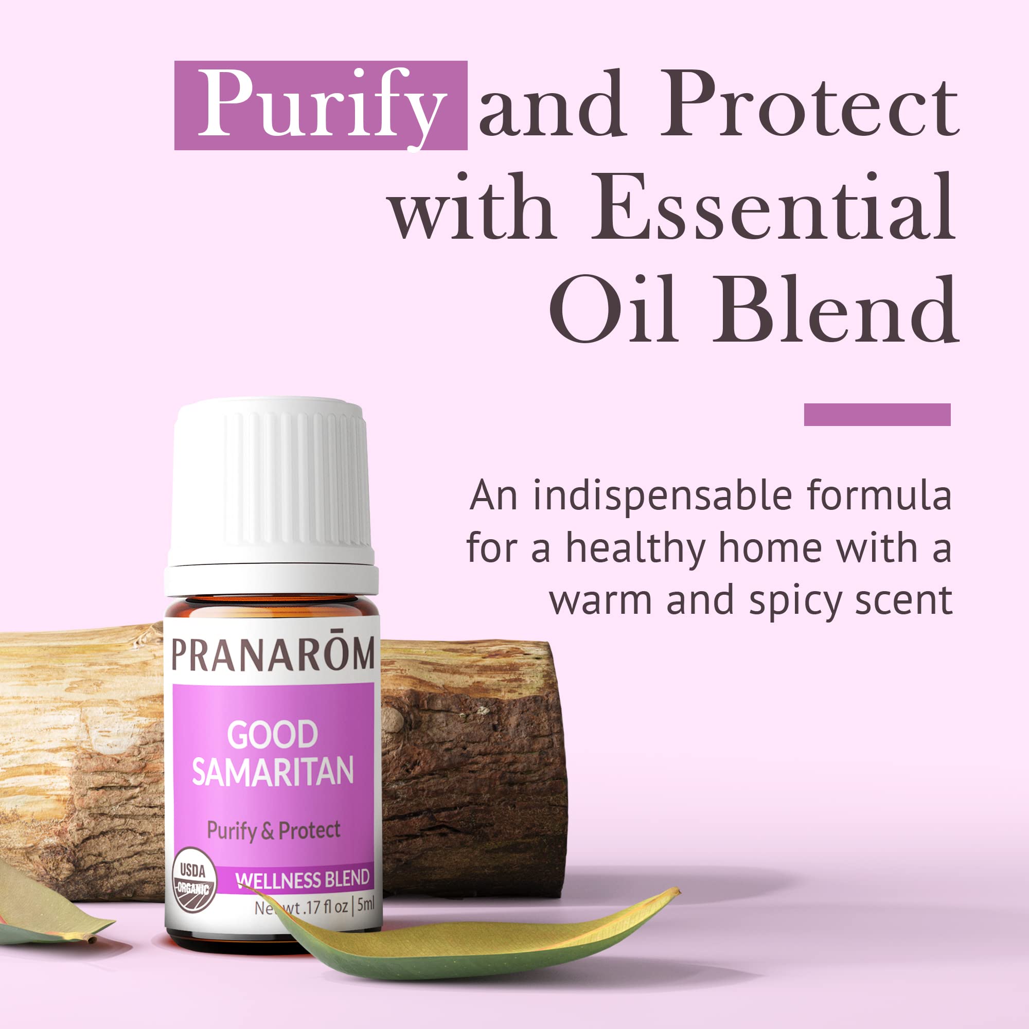 Pranarom Good Samaritan Essential Oil Blend (5ml) – USDA & ECOCERT Certified Organic