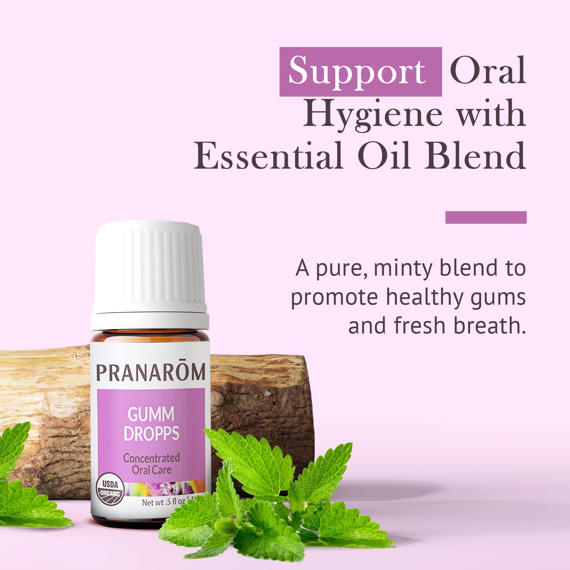 Pranarom Gumm Dropps | Essential Oil for Teeth & Gums | Natural Oral Care (5 ml)