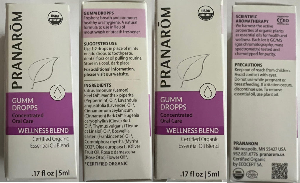 Pranarom Gumm Dropps | Essential Oil for Teeth & Gums | Natural Oral Care (5 ml)