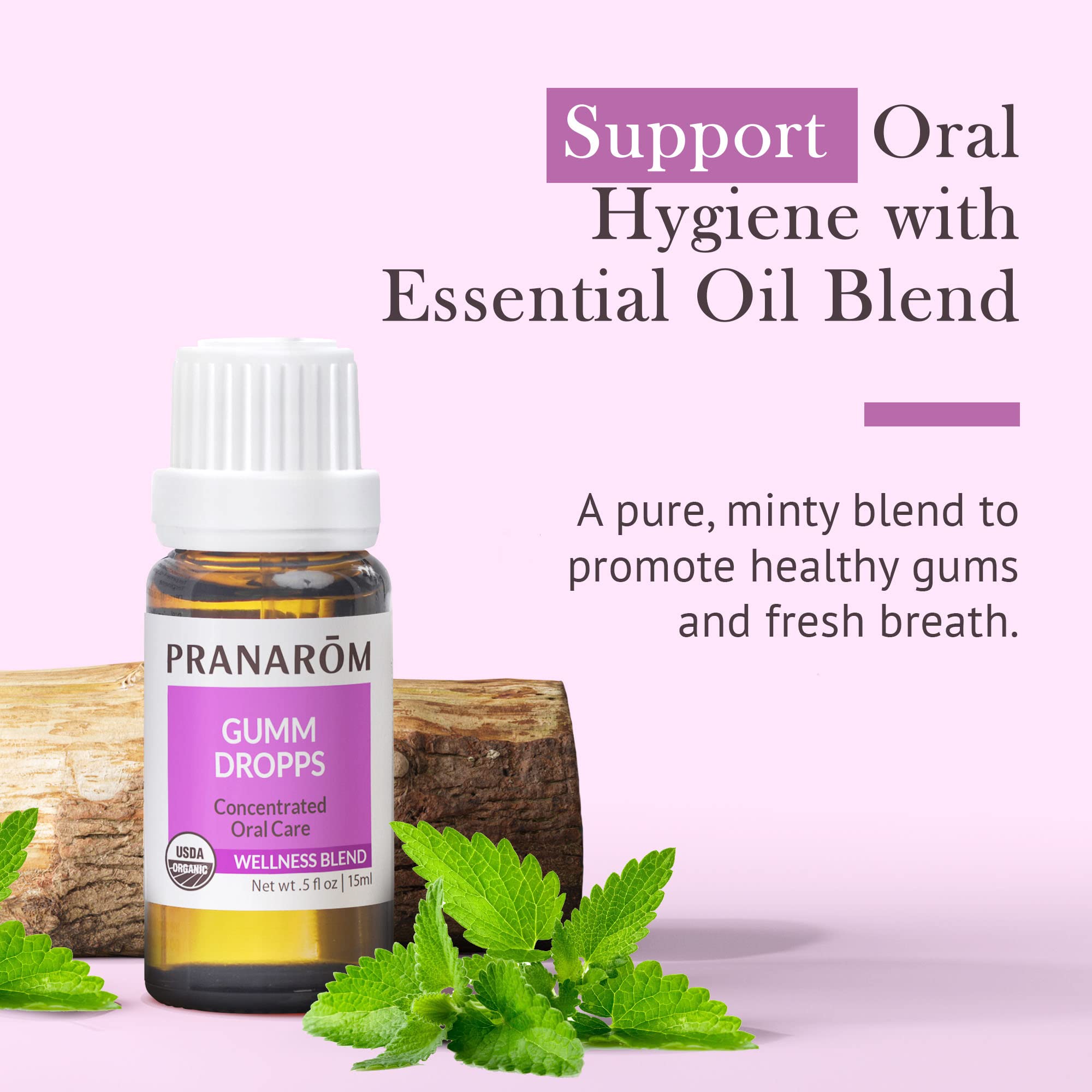Pranarom Gumm Dropps – Essential Oil for Teeth & Gum Health, 15 ml