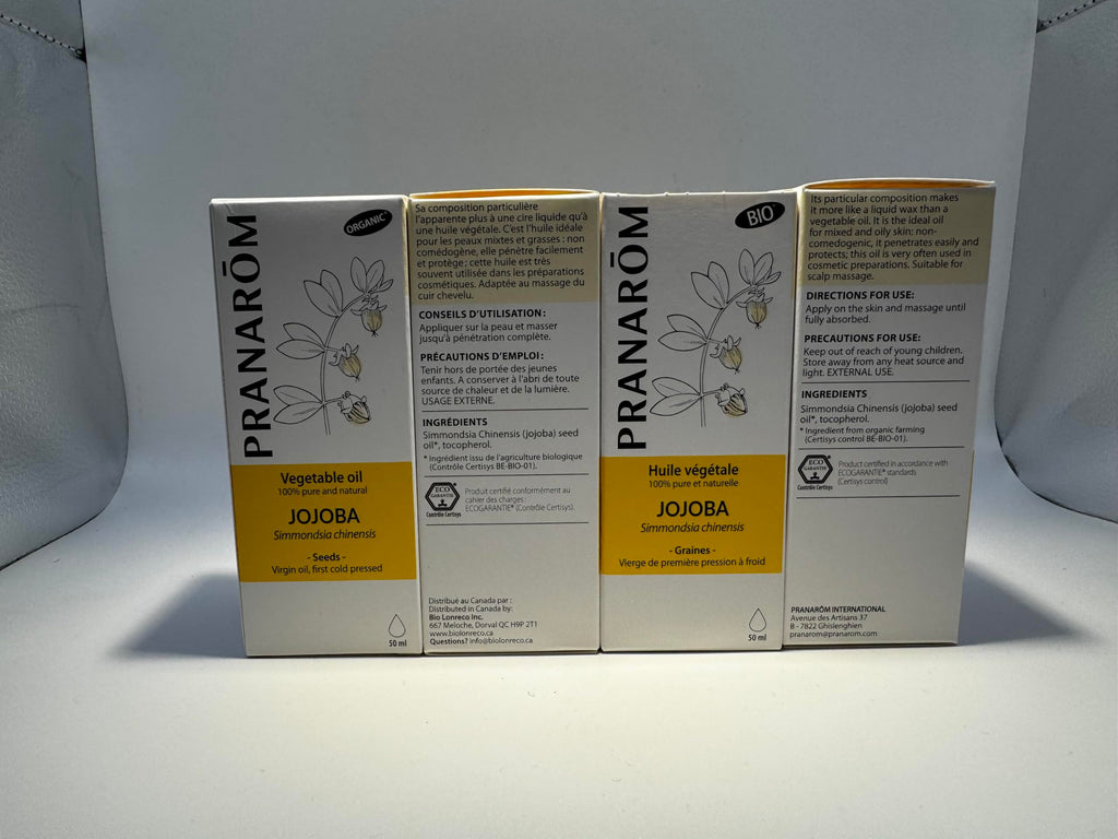 Pranarom Jojoba Virgin Oil 2oz – Organic, Cold-Pressed Jojoba