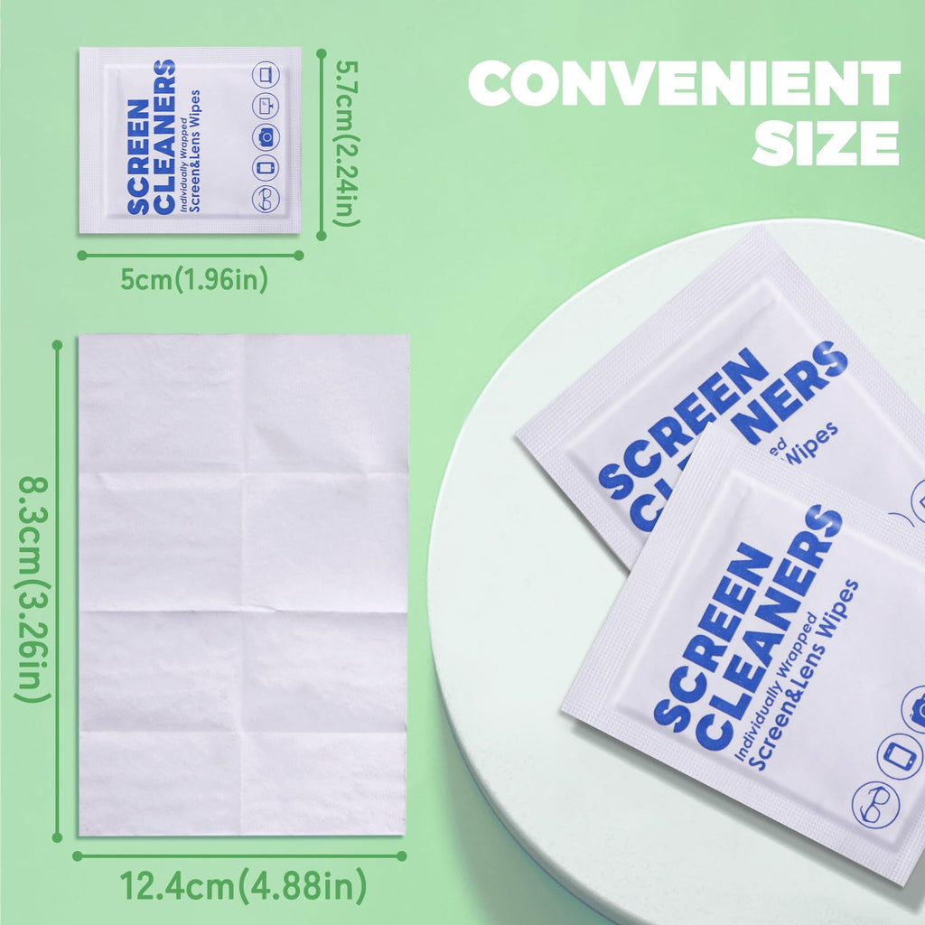 300 Pcs Cleaning Wipes for Glasses & Devices – Pre-Moistened, Scratch-Free