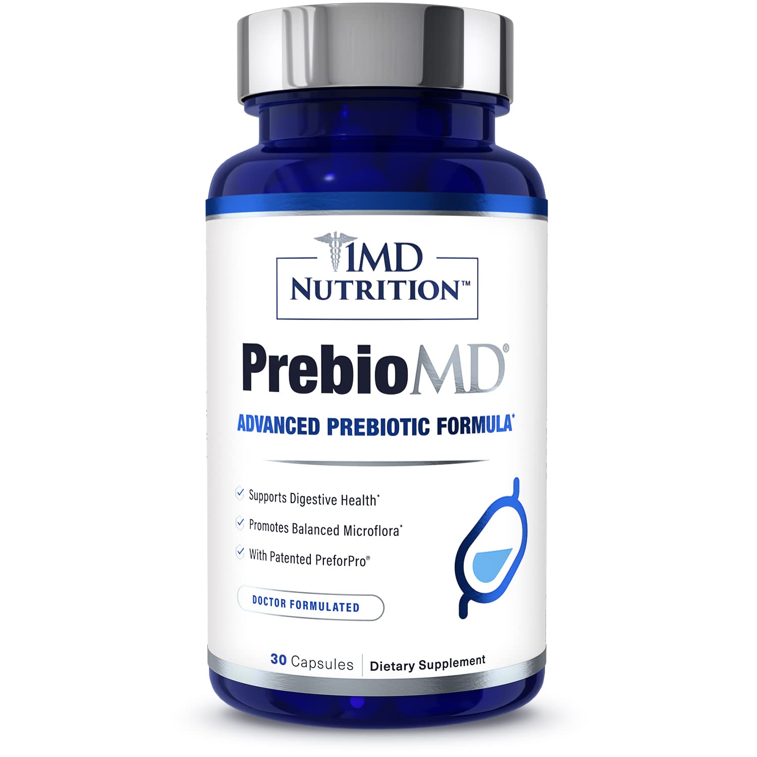 1MD Nutrition PreBioMD – Prebiotic with PreforPro® | Digestive Health