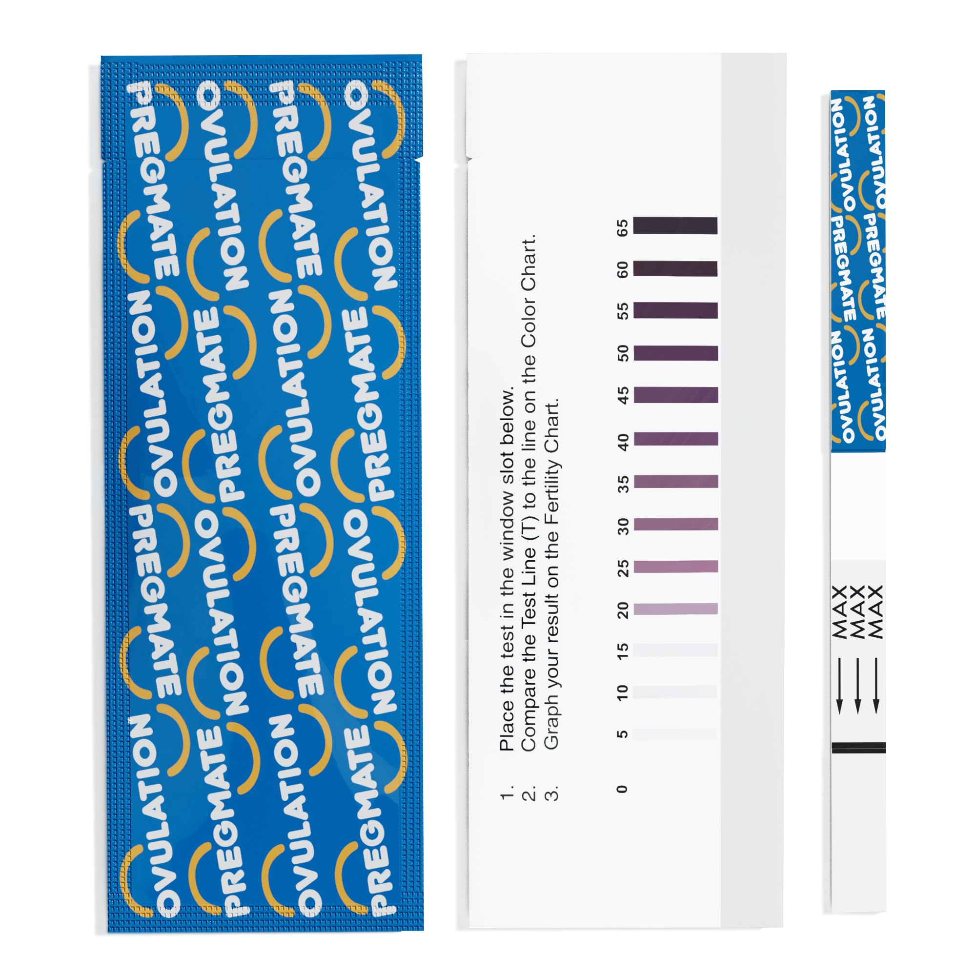 Pregmate 100 Ovulation Test Strips – Numerical LH Result (100 Count)