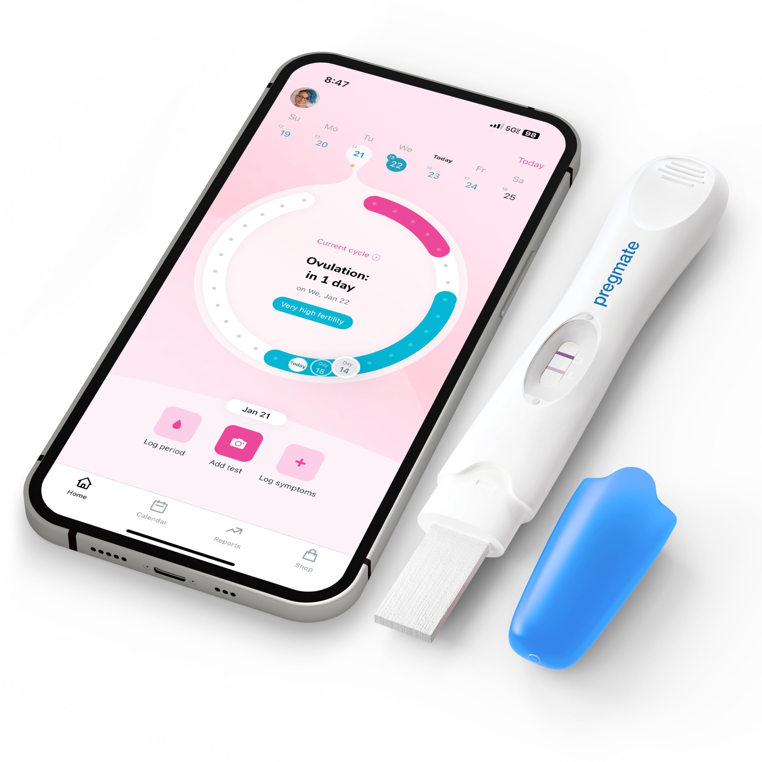 Pregmate Ovulation Midstream Tests (20 Count) | Accurate LH Surge Detection
