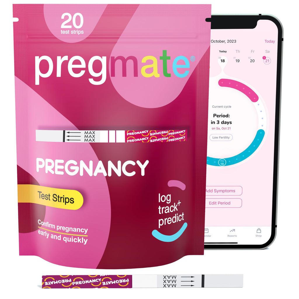 Pregmate Pregnancy Test Strips (20 Count) - Accurate Early Detection