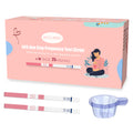 Pregnancy Test Strips with Urine Cups – hCG Home Tests, 25 mIU/mL, 99% Accurate, 10 Count