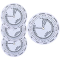 4 Pcs Pregnancy Wheel – Due Date Calculator for Moms, Doctors, Midwives, Nurses