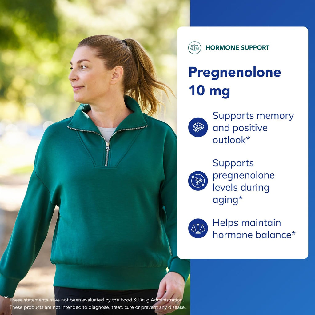 Pure Encapsulations Pregnenolone 10 mg - Memory & Hormone Support - Gluten Free & Non-GMO - 60 Capsules