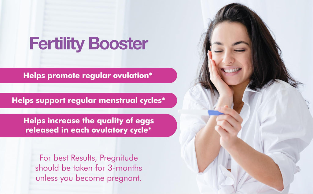 Pregnitude Reproductive Fertility Support – Promote Regular Ovulation & Egg Quality – 60 Packets (30 Day Supply)