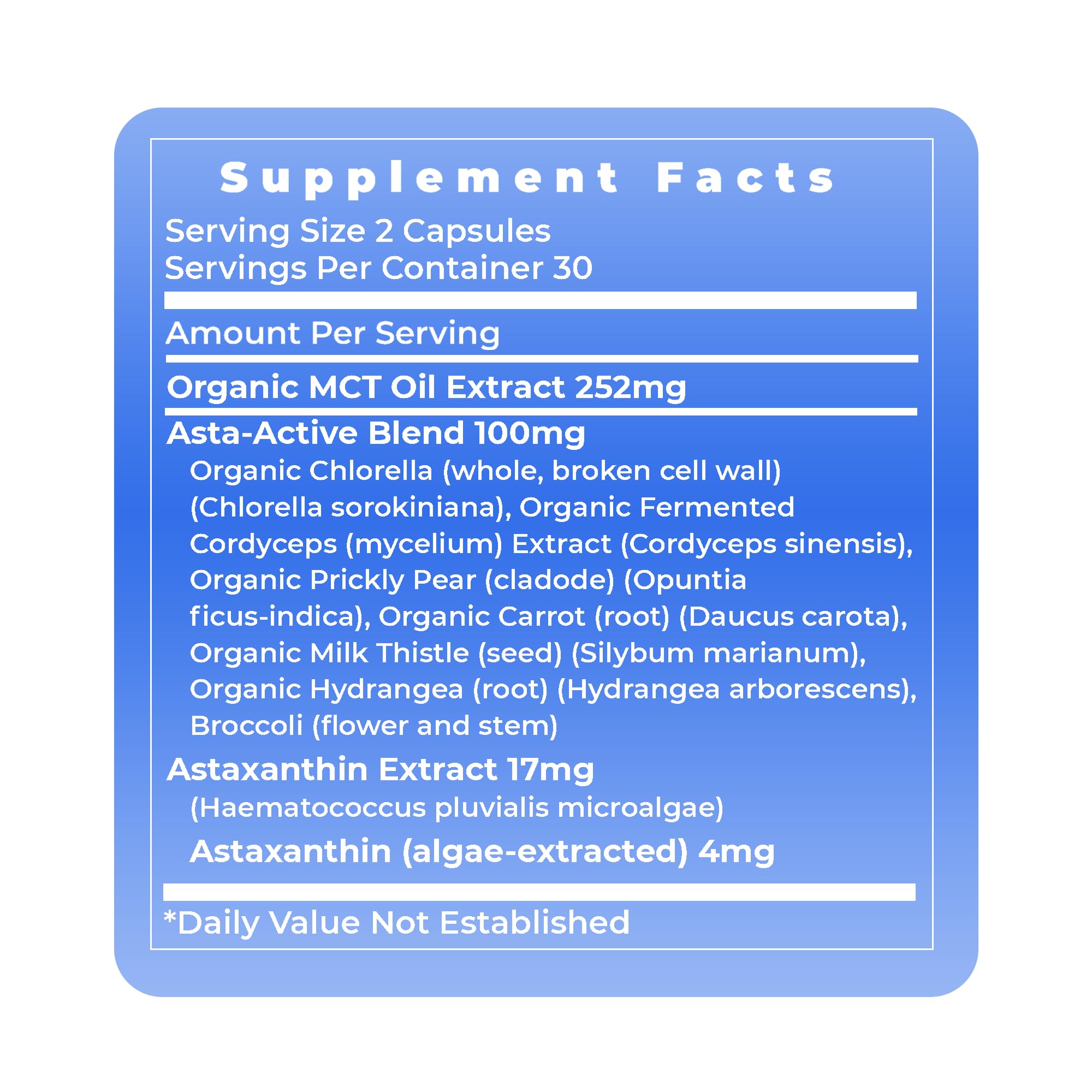 Premier Astaxanthin Complex | 4mg Algae-Sourced Antioxidant Support - 60 Veg Capsules