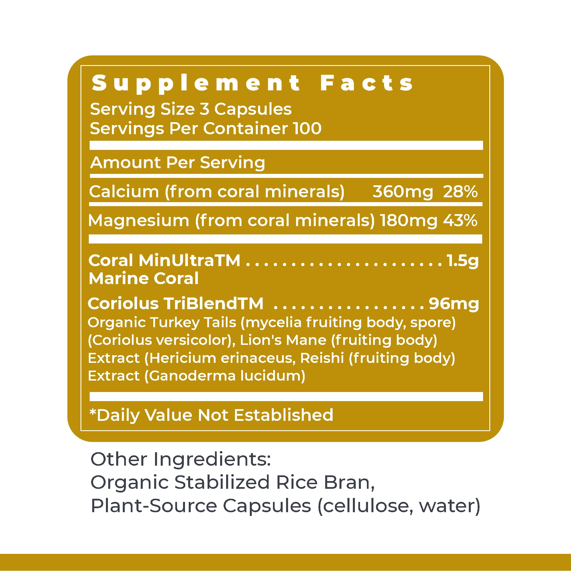 Premier Research Labs Calcium Magnesium Plus – Calcium Magnesium Supplement with Mushroom Complex | 300 Vegetarian Capsules